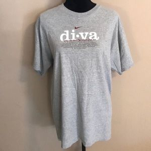 Nike Women's Diva T-Shirt Size Medium In Gray
